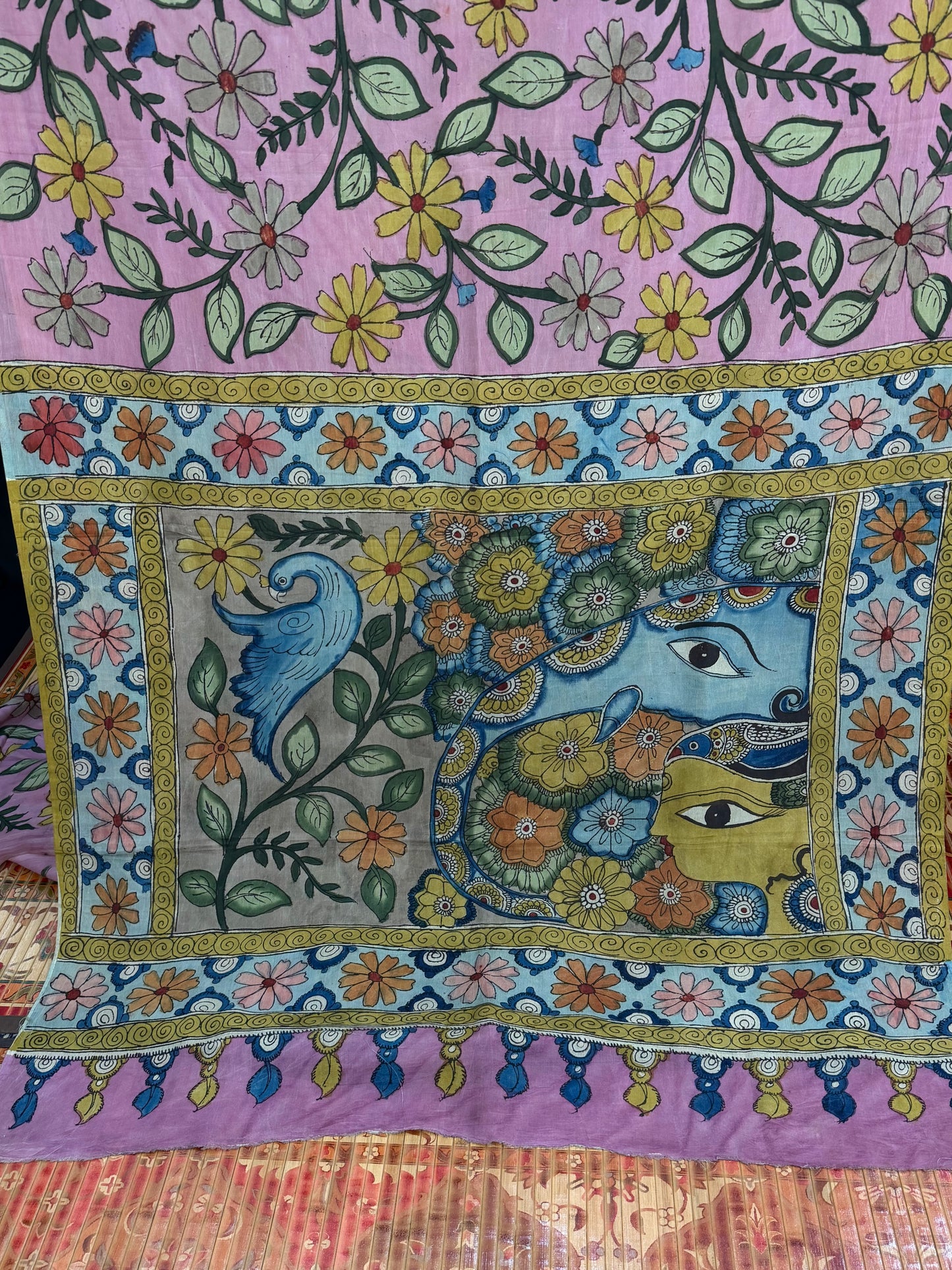 Silkcotton Penkalamkari Saree