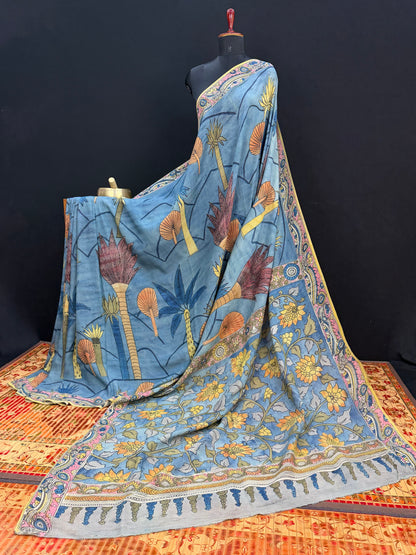 Silkcotton Penkalamkari Saree