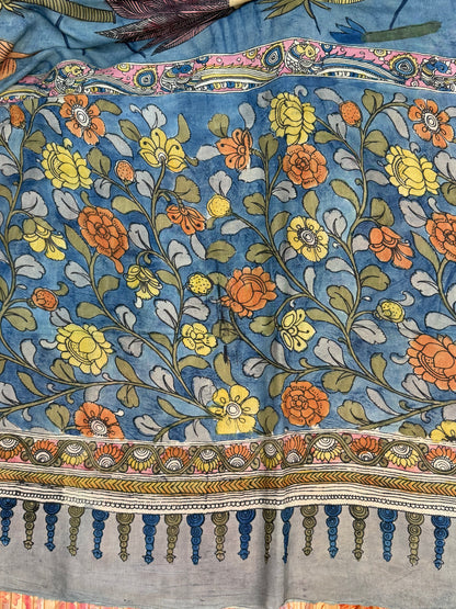 Silkcotton Penkalamkari Saree