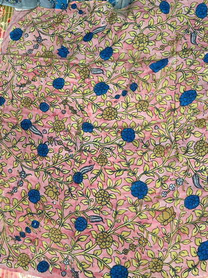 Silkcotton Penkalamkari Saree