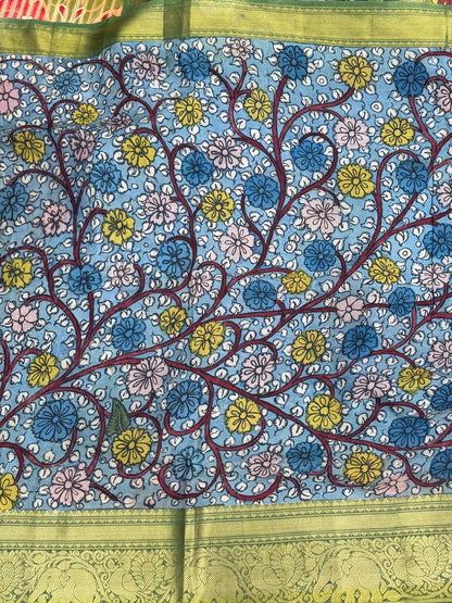 Silkcotton Penkalamkari Saree