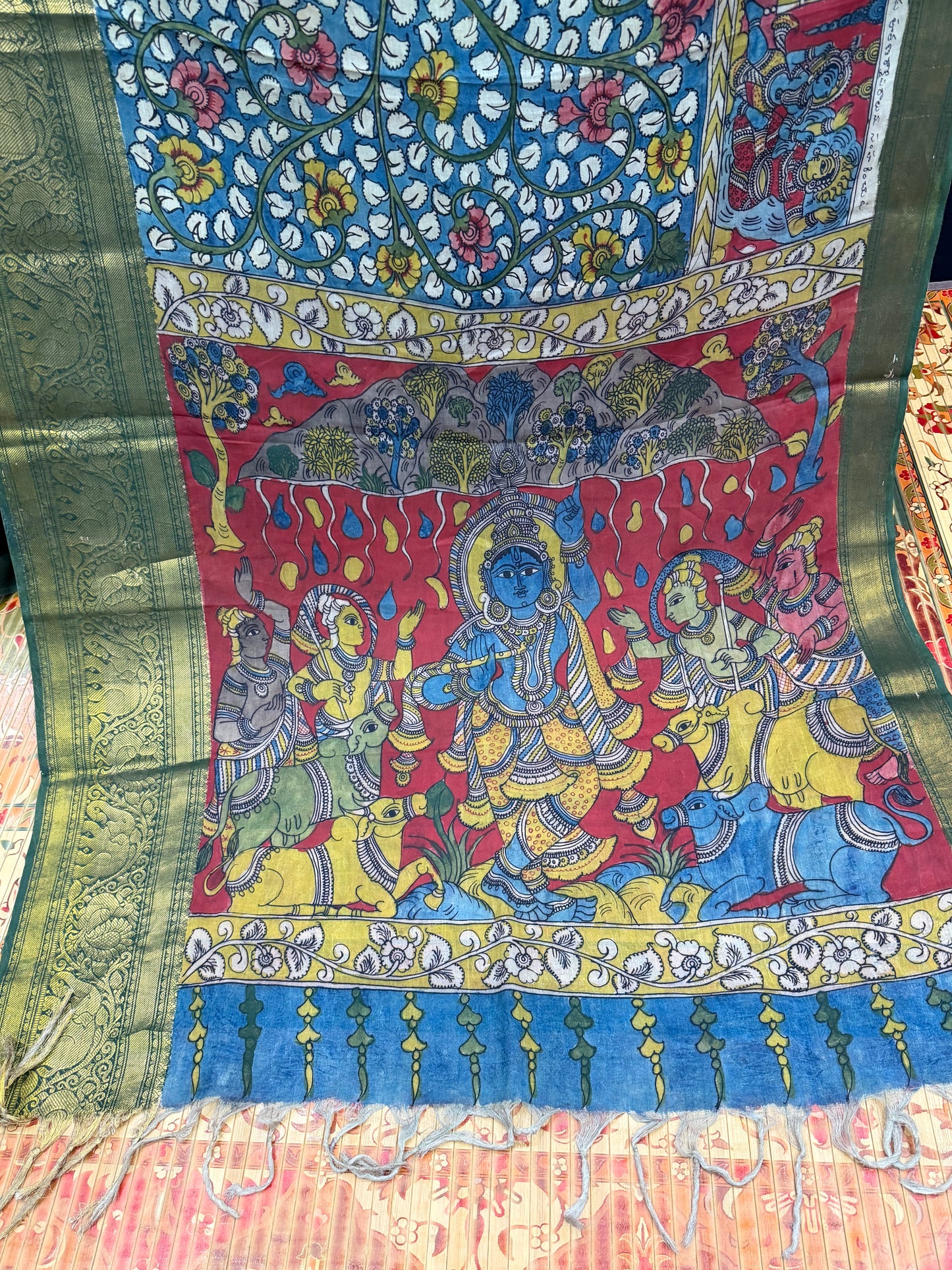 Silkcotton Penkalamkari Saree