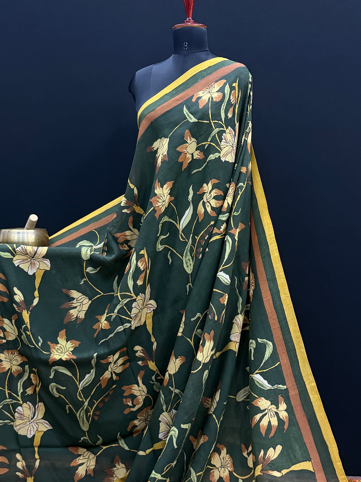 Silkcotton Penkalamkari Saree