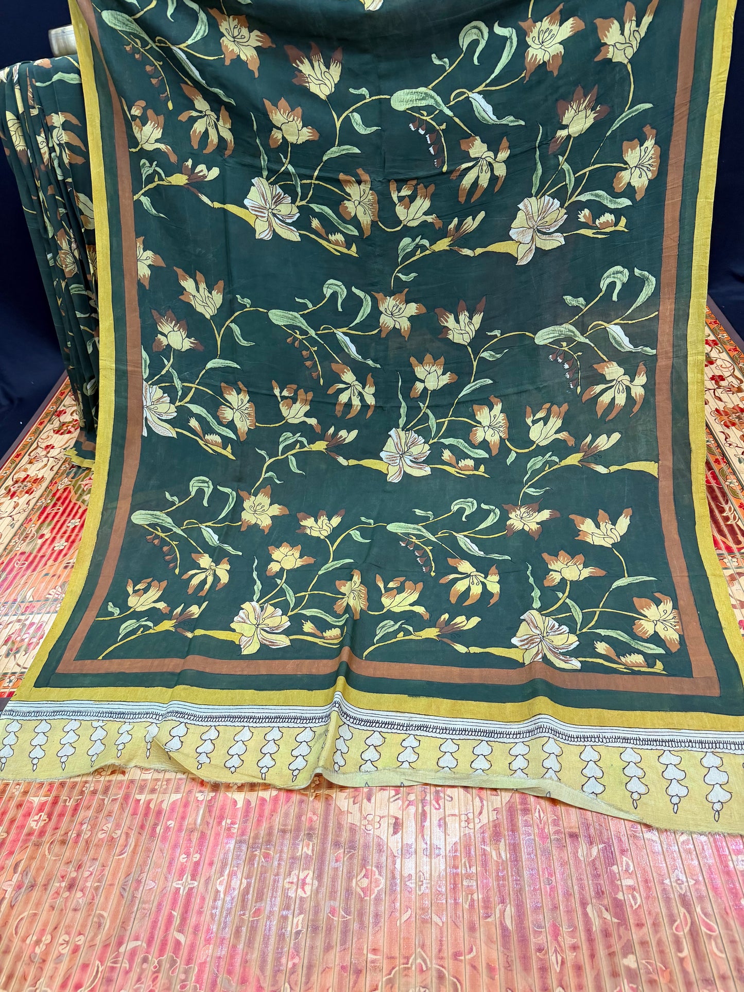 Silkcotton Penkalamkari Saree
