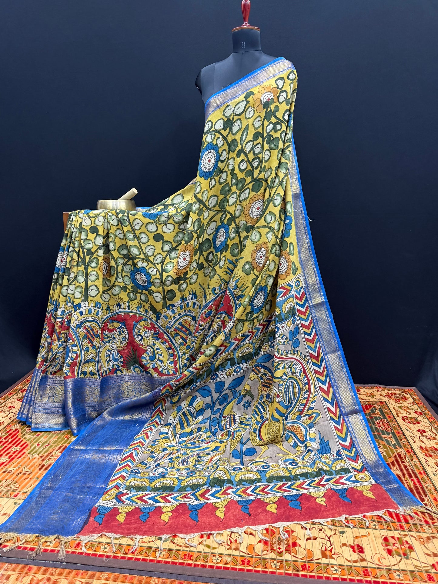 Silkcotton Penkalamkari Saree