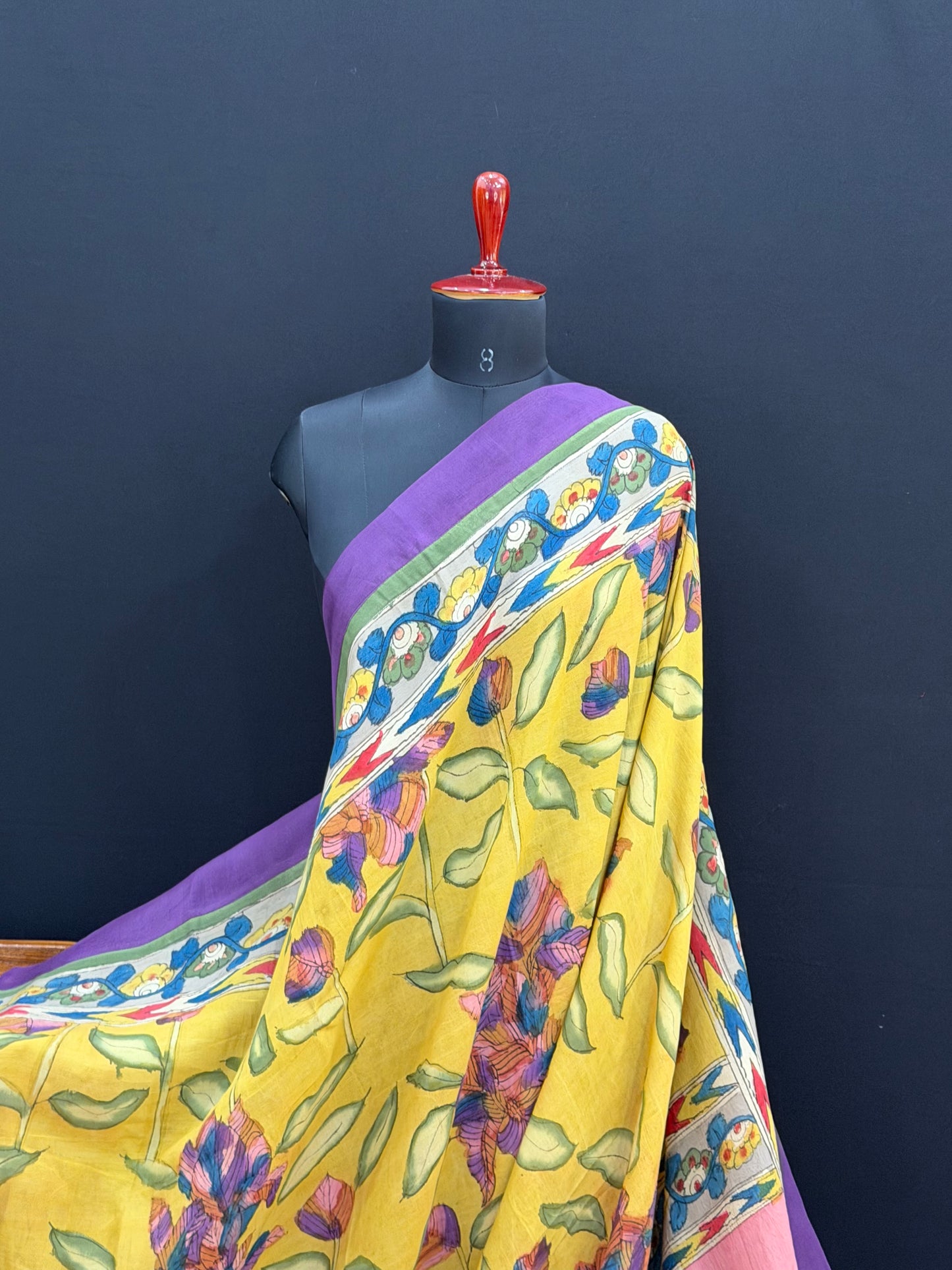 Silkcotton Penkalamkari Saree