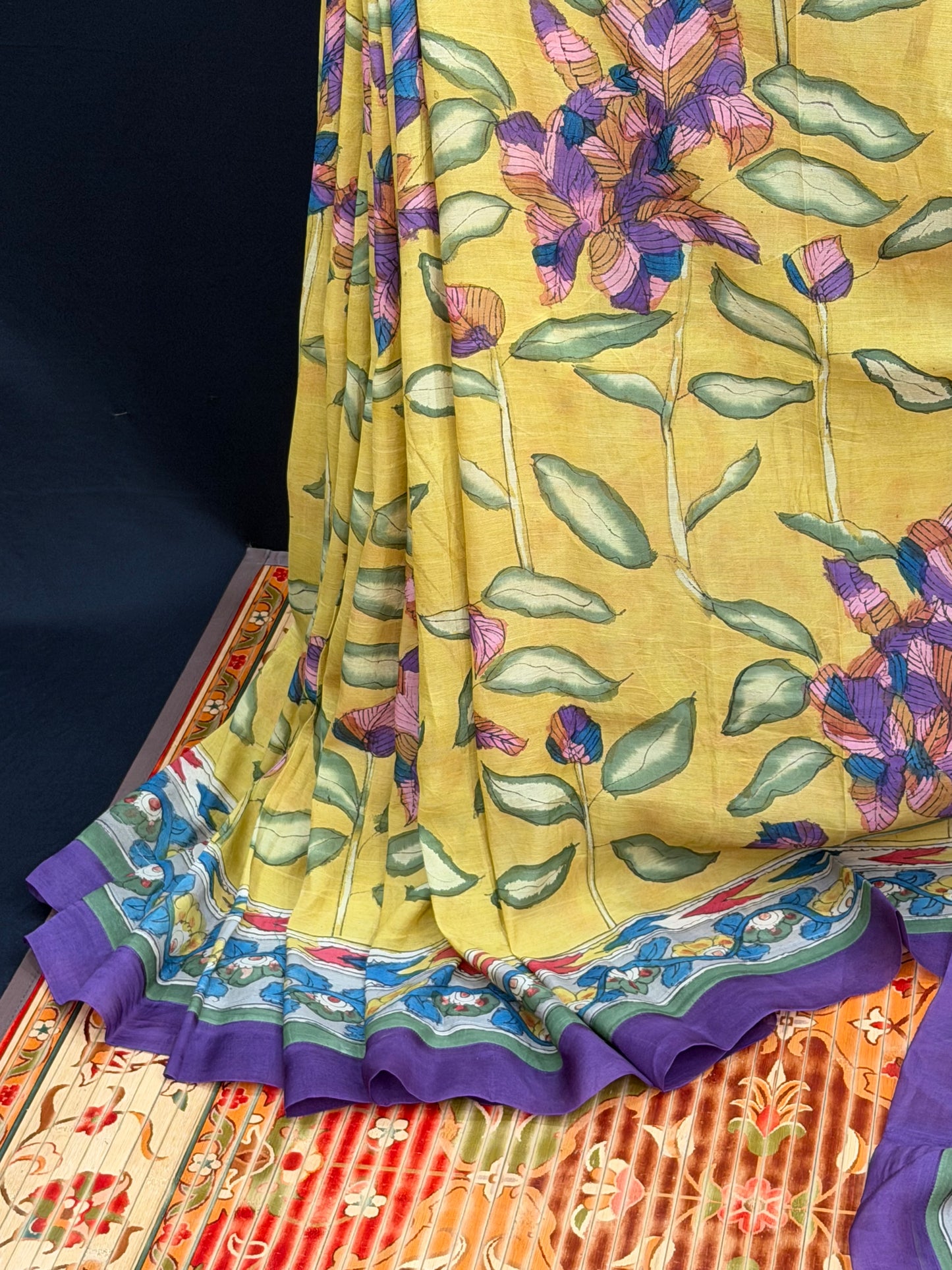 Silkcotton Penkalamkari Saree