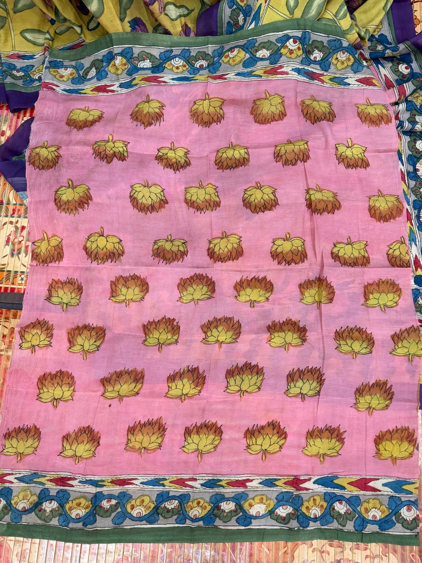 Silkcotton Penkalamkari Saree