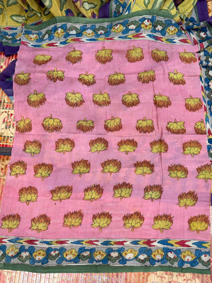 Silkcotton Penkalamkari Saree