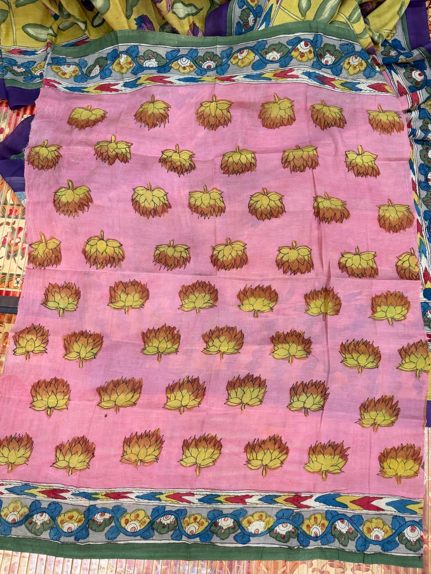 Silkcotton Penkalamkari Saree