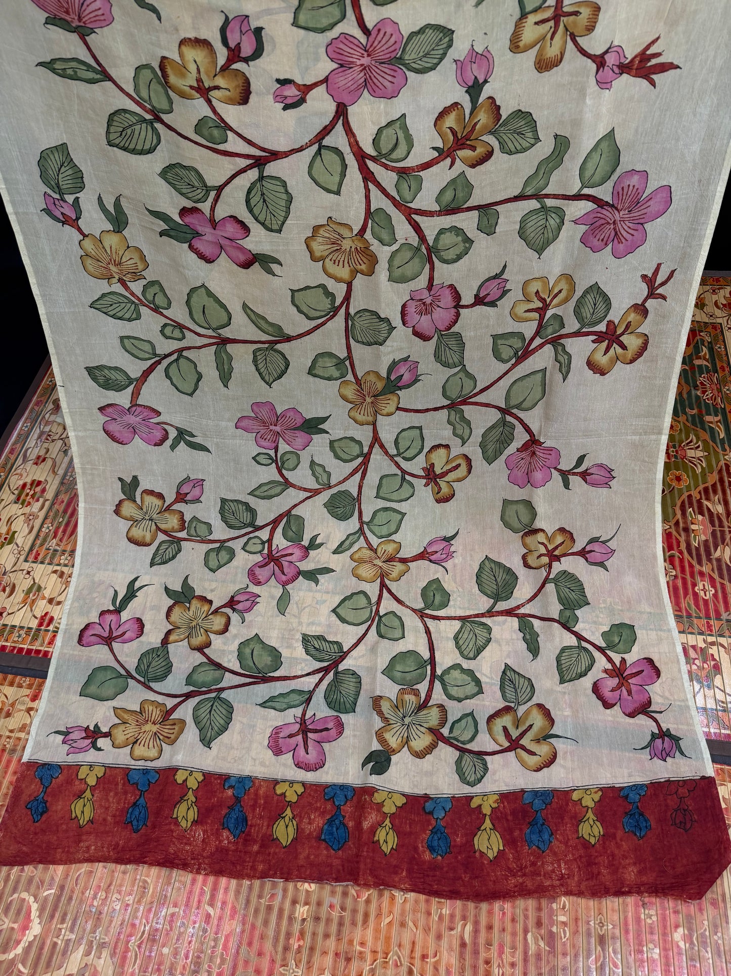 Silkcotton Penkalamkari Saree