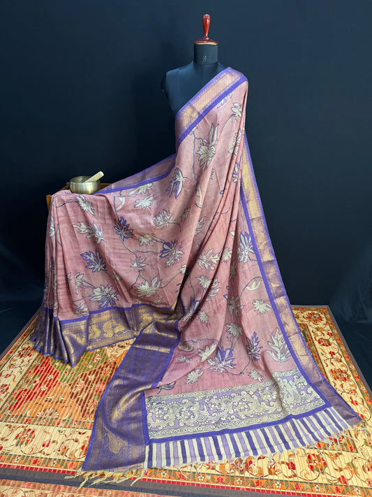 Silkcotton Penkalamkari Saree