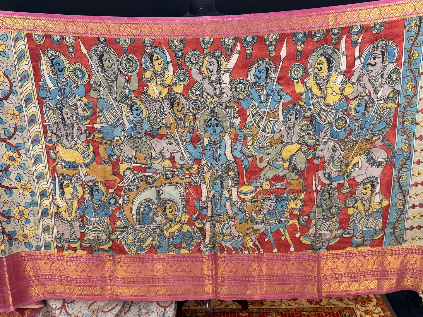 Silkcotton Penkalamkari Saree