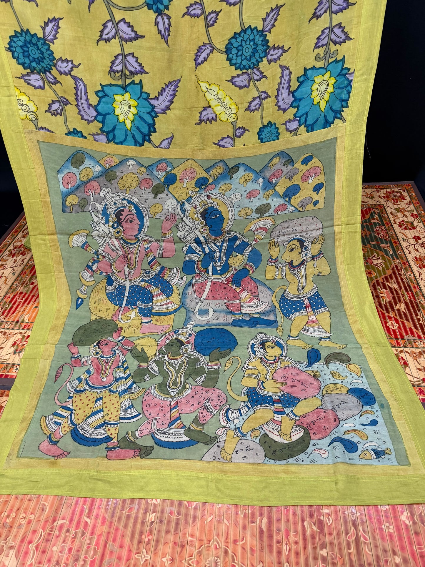 Silkcotton Penkalamkari Saree
