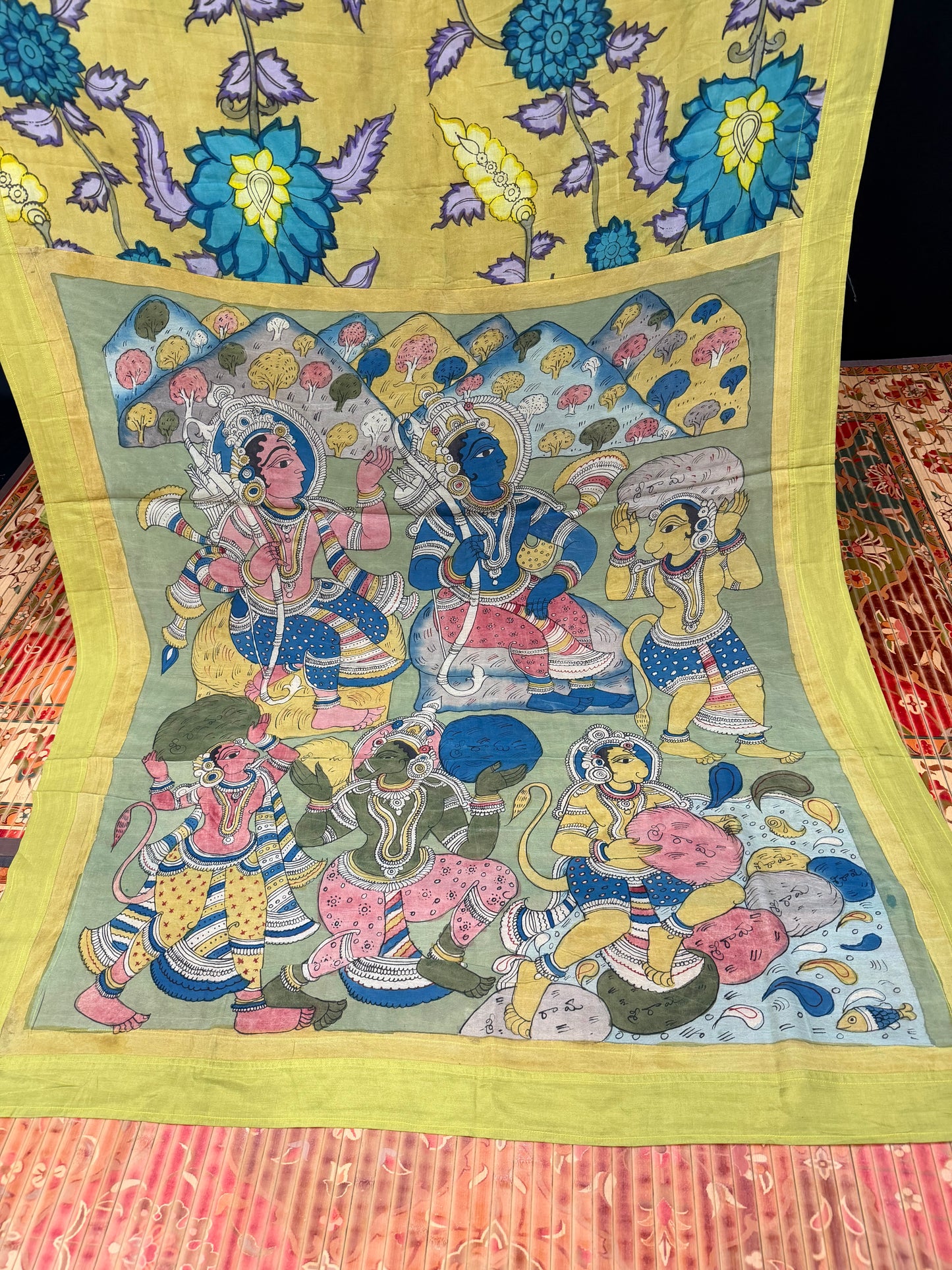 Silkcotton Penkalamkari Saree
