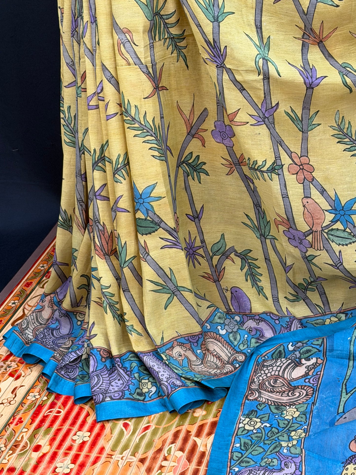 Silkcotton Penkalamkari Saree