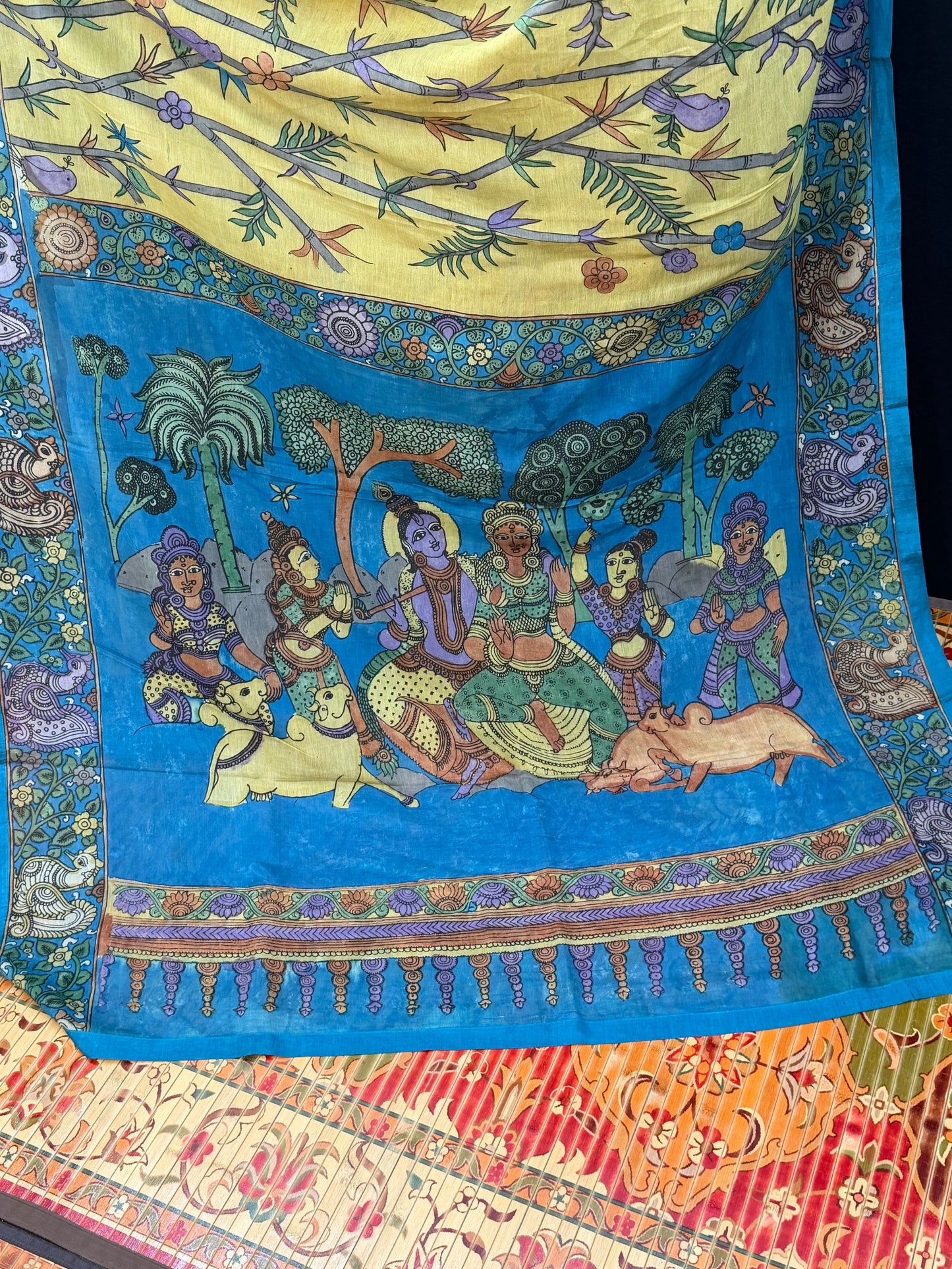 Silkcotton Penkalamkari Saree
