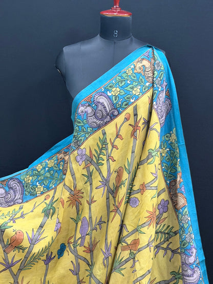 Silkcotton Penkalamkari Saree