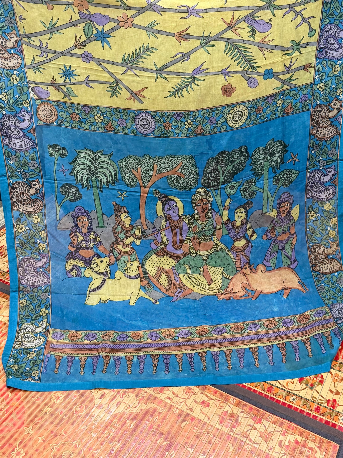 Silkcotton Penkalamkari Saree