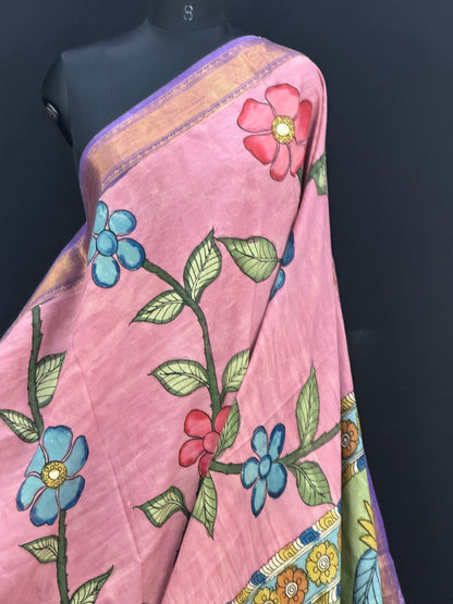 Silkcotton Penkalamkari Saree