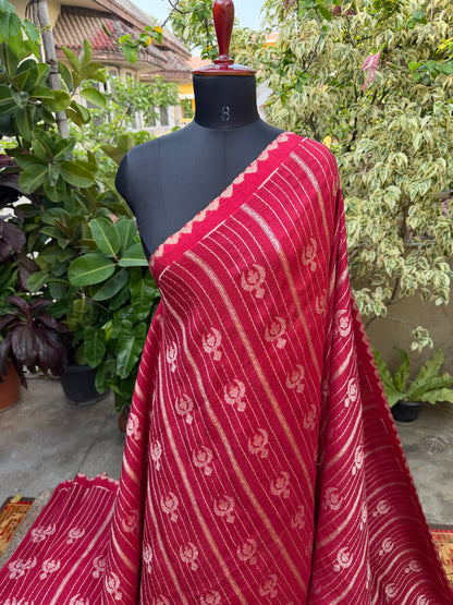 Pure silk Tussar Georgette Benaras Sarees