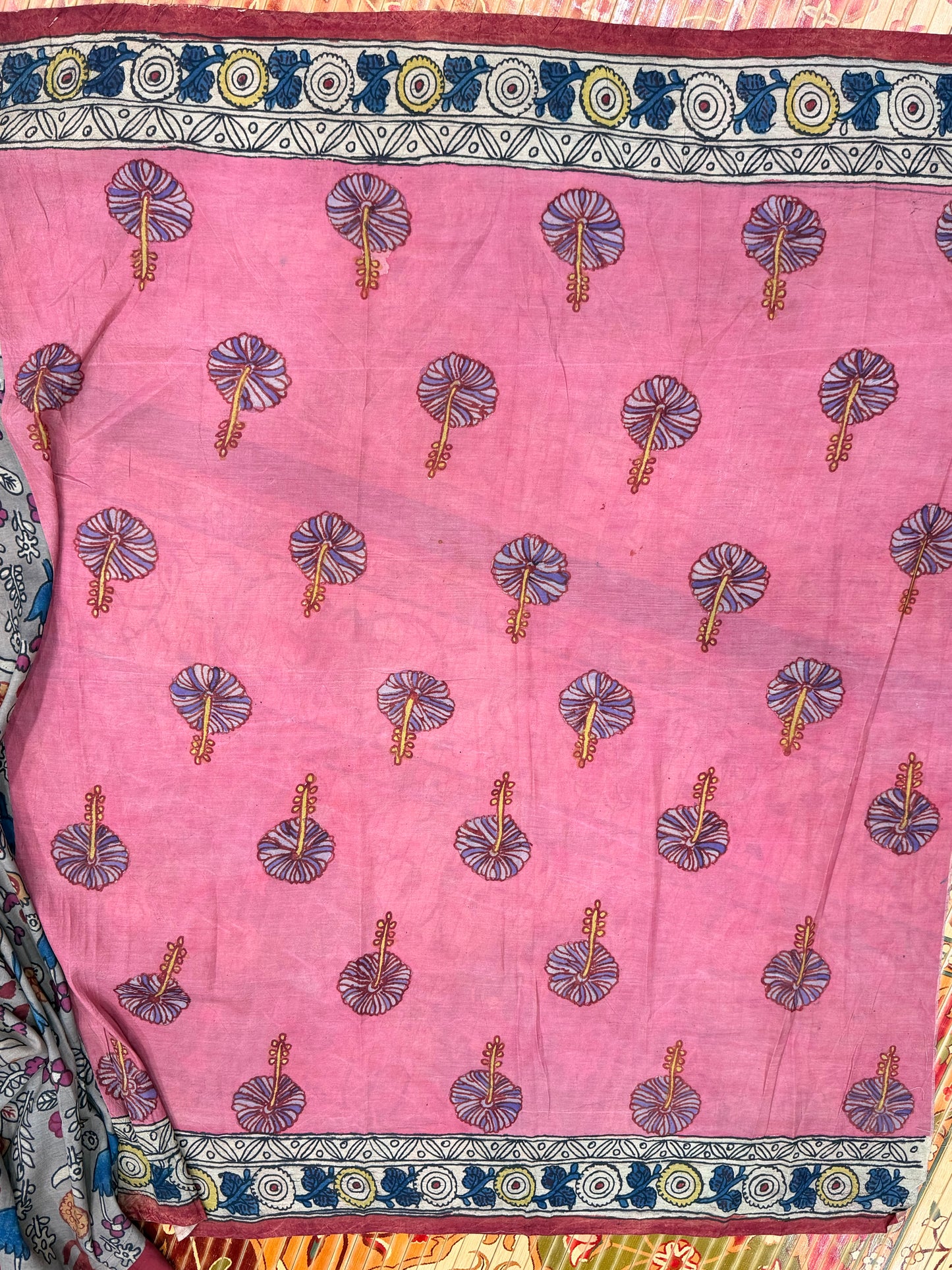 Silkcotton Penkalamkari Saree
