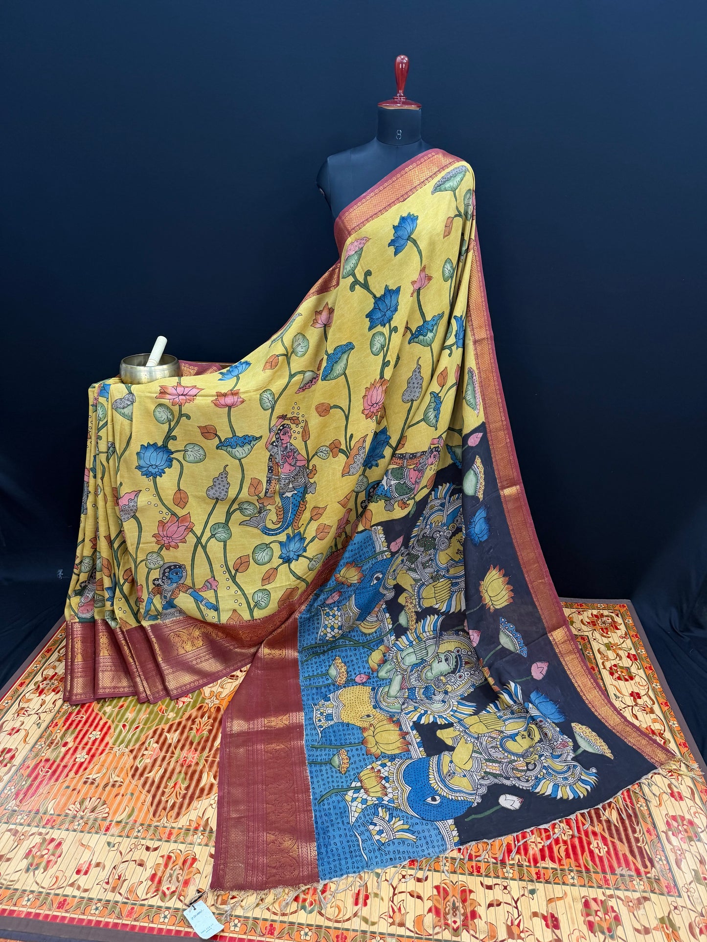Silkcotton Penkalamkari Saree