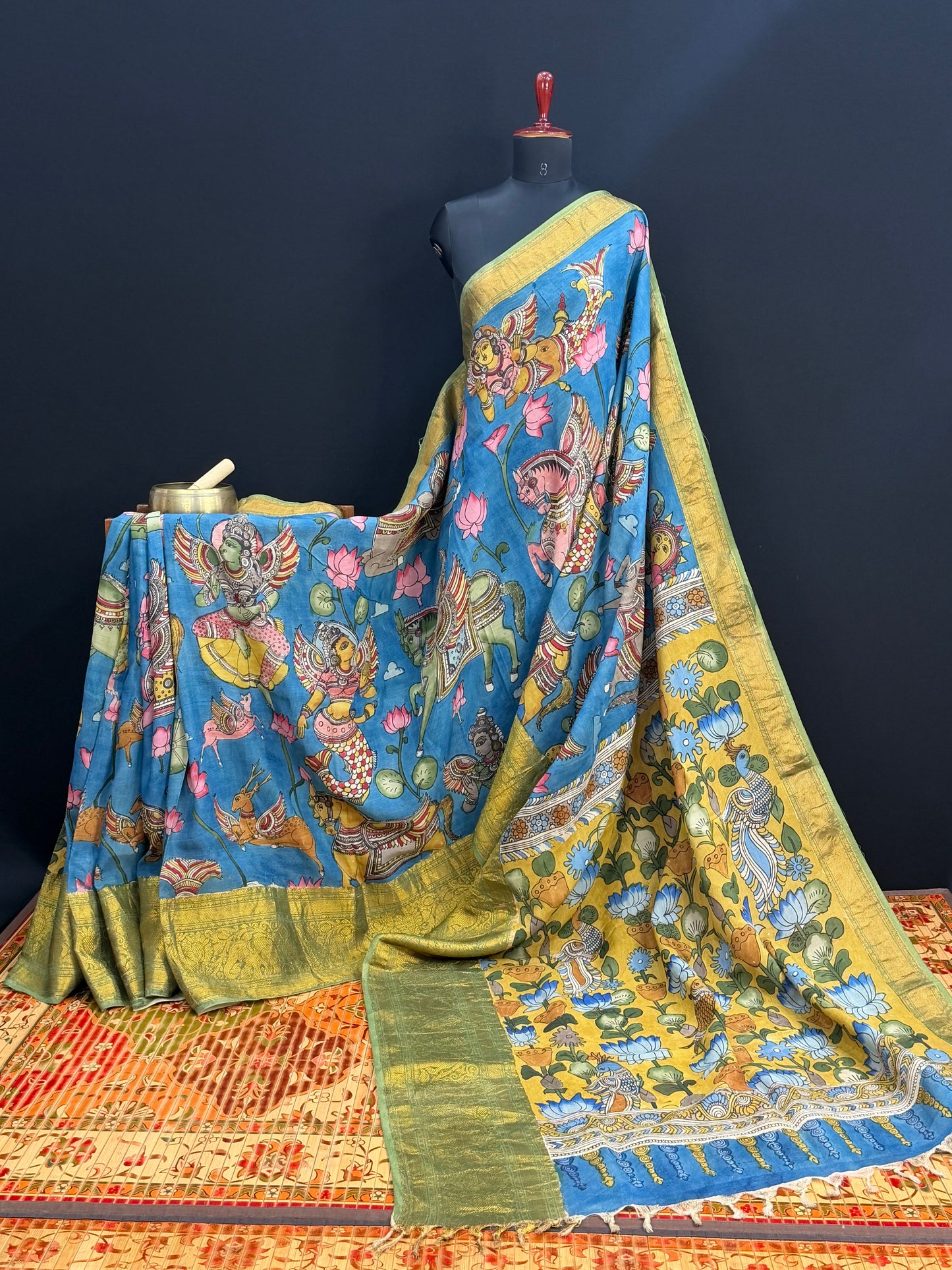 Silkcotton Penkalamkari Saree