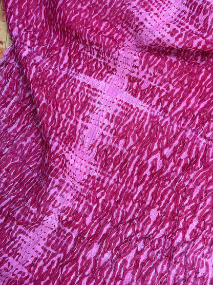 Pure silk Tussar Georgette Benaras Sarees