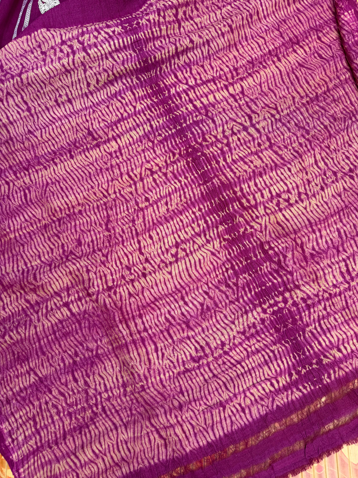 Pure silk Tussar Georgette Benaras Sarees