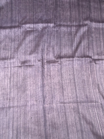 Handblock printed Ajrakh on raw silk sarees