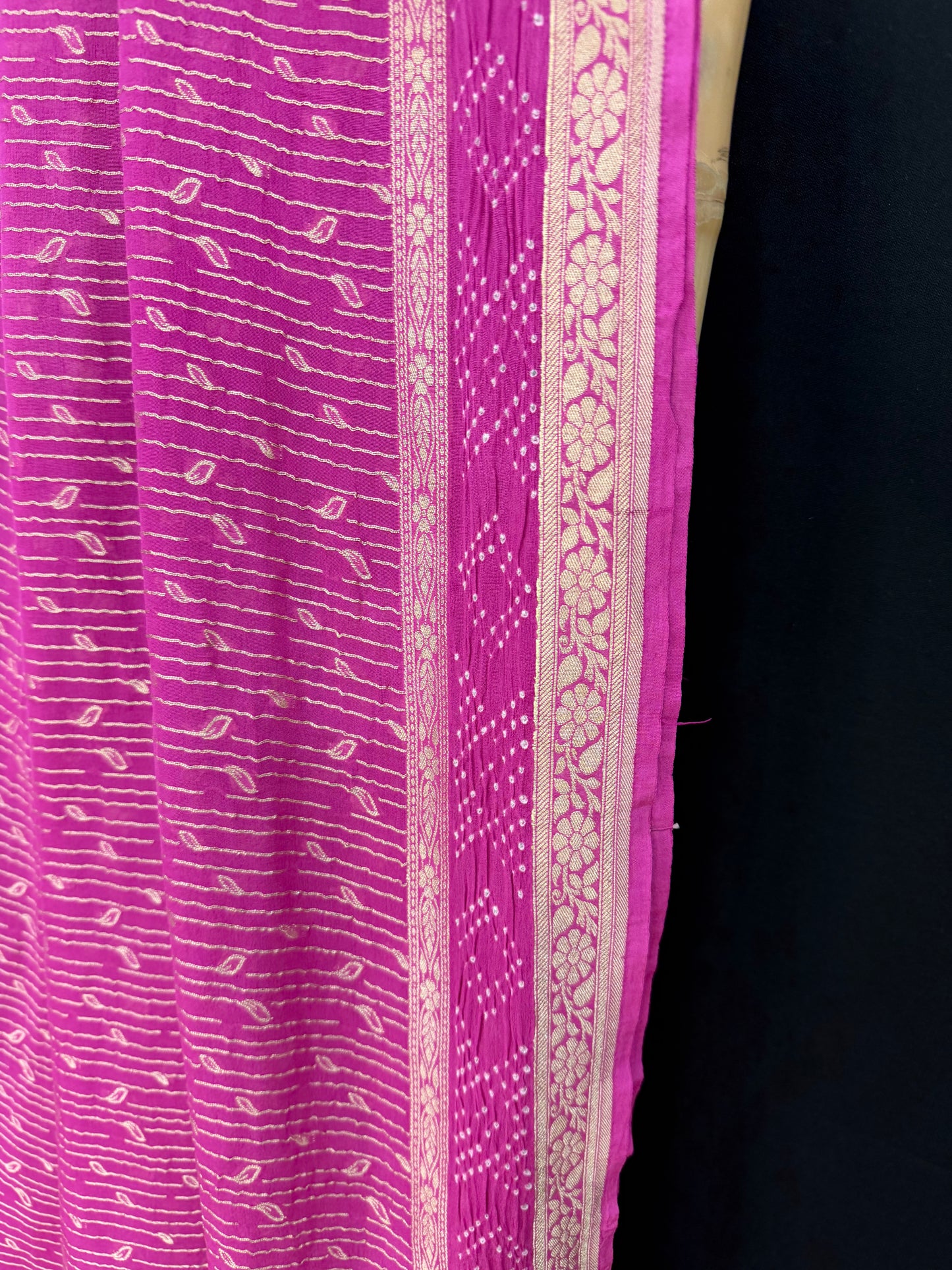 pure silk benaras gerogette saree