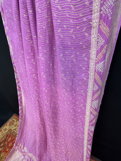pure silk benaras gerogette saree