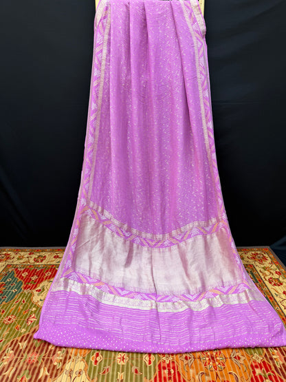 pure silk benaras gerogette saree
