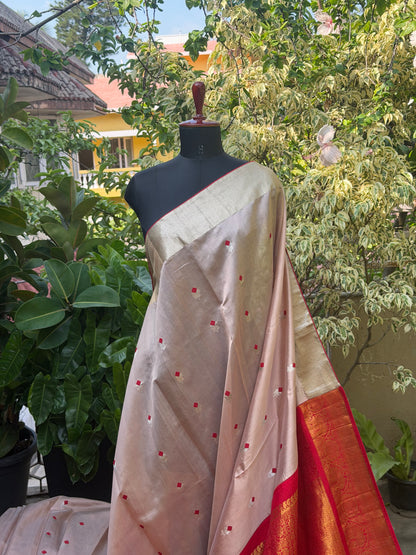 Fusion of Chanderi Silk Saree
