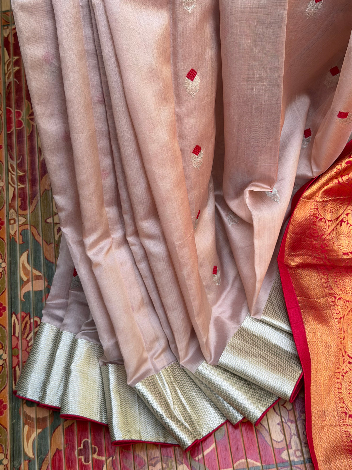 Fusion of Chanderi Silk Saree