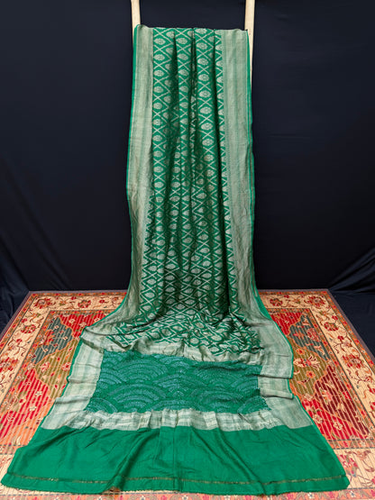 pure silk benaras crepe saree