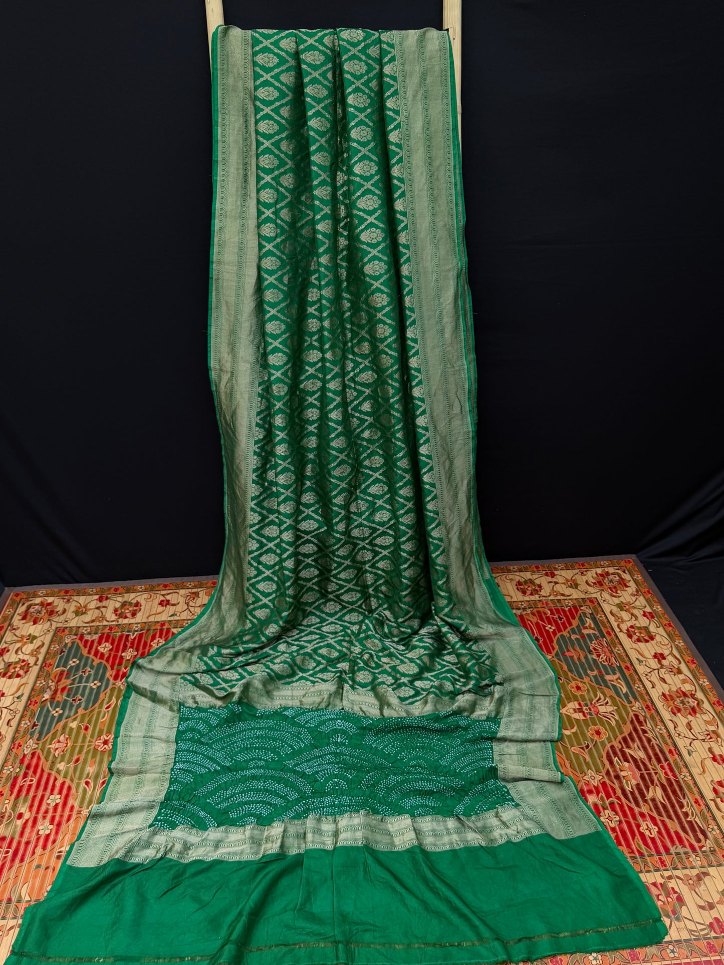 pure silk benaras crepe saree