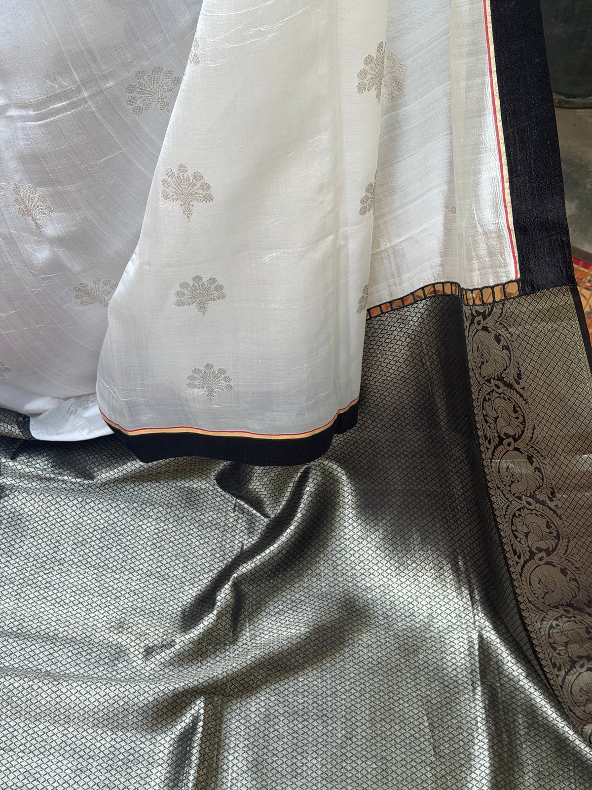 Fusion of Chanderi Silk Saree