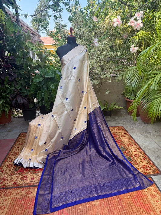 Fusion of Chanderi Silk Saree