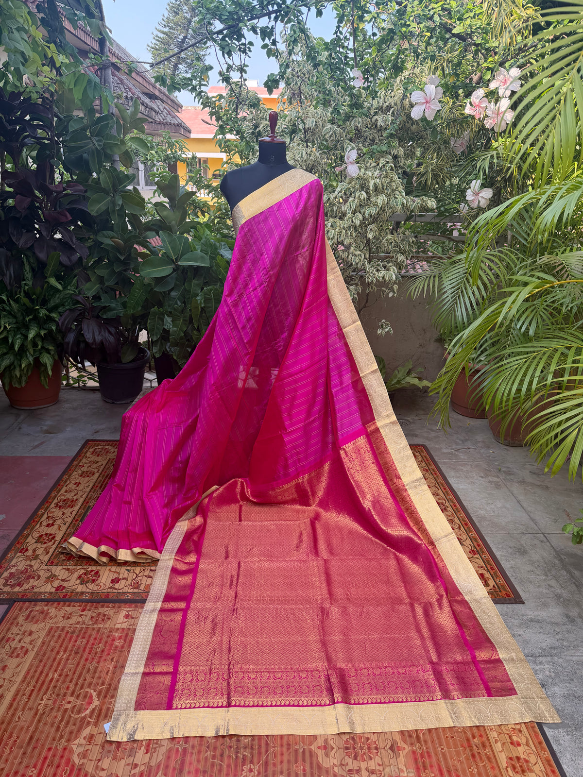 Fusion of Chanderi Silk Saree