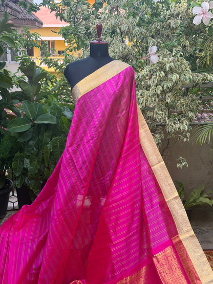Fusion of Chanderi Silk Saree