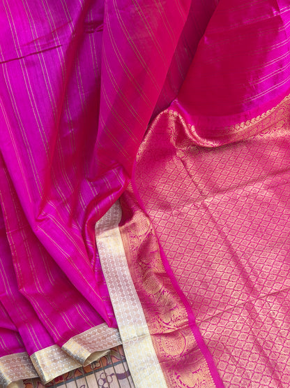 Fusion of Chanderi Silk Saree