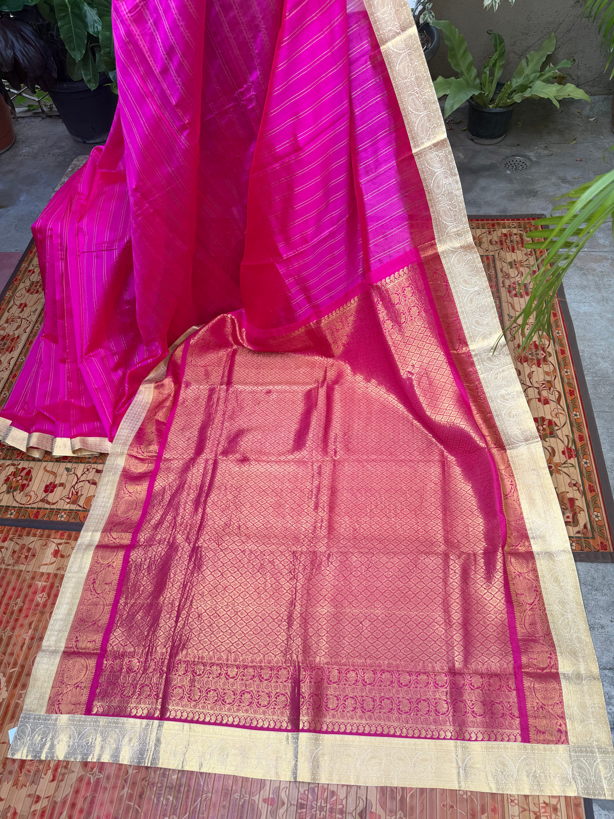 Fusion of Chanderi Silk Saree