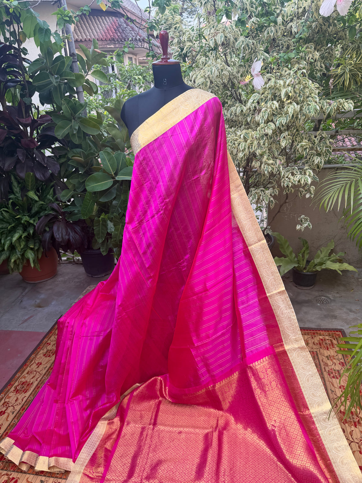 Fusion of Chanderi Silk Saree