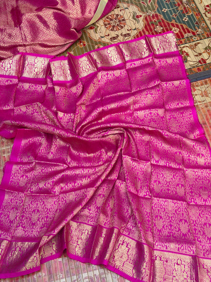 Fusion of Chanderi Silk Saree
