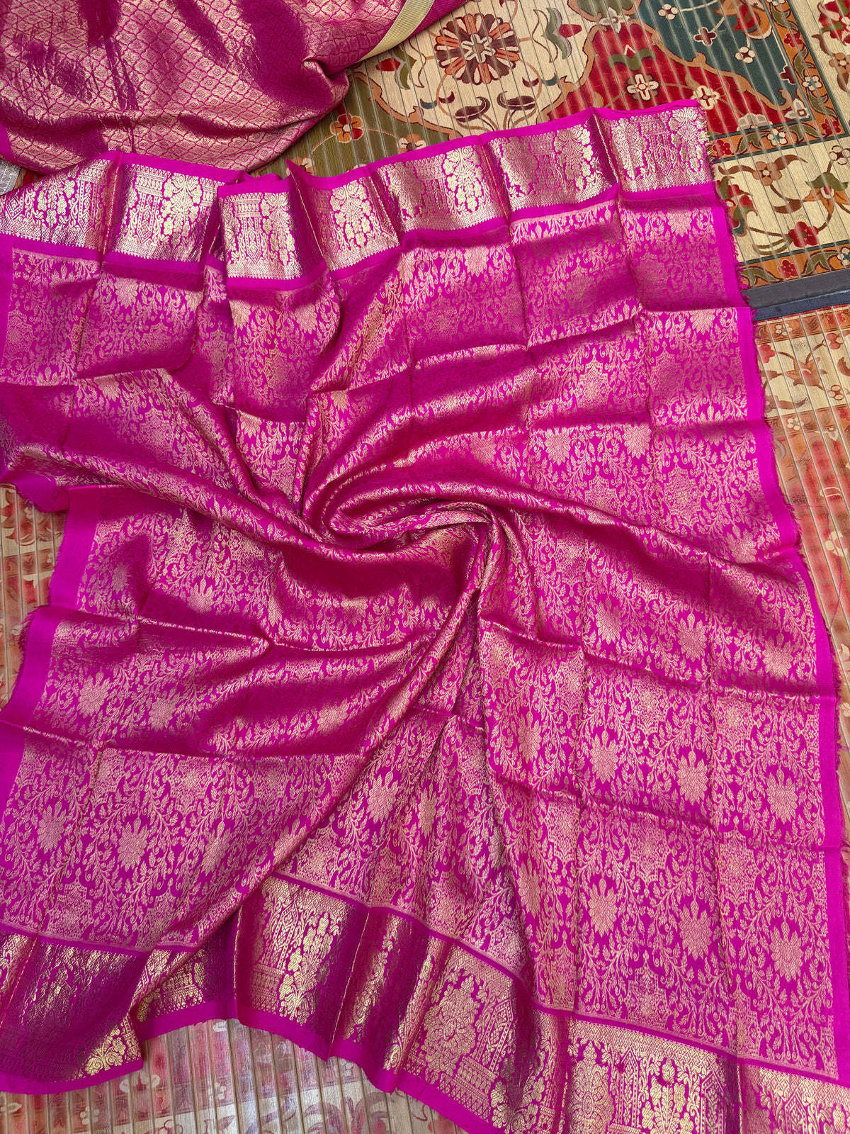 Fusion of Chanderi Silk Saree