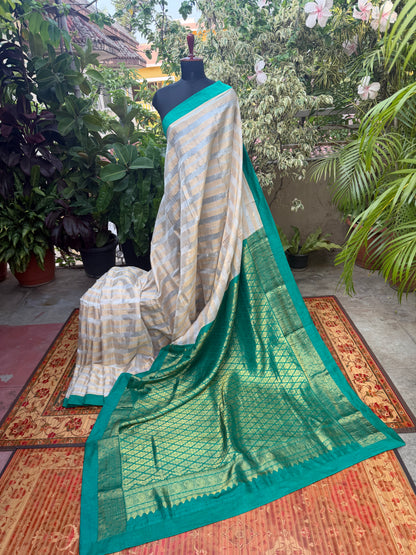 Fusion of Chanderi Silk Saree
