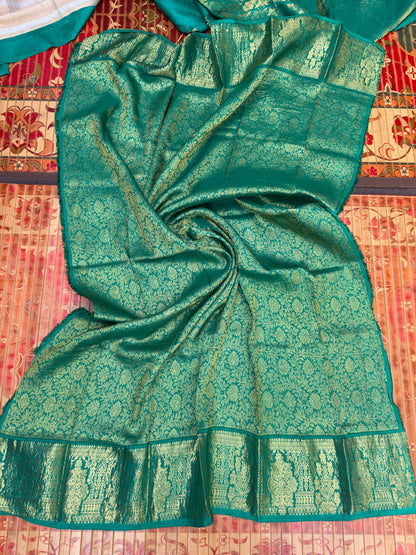 Fusion of Chanderi Silk Saree