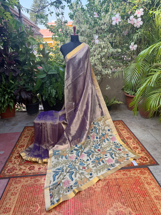 Fusion of Chanderi Silk Saree